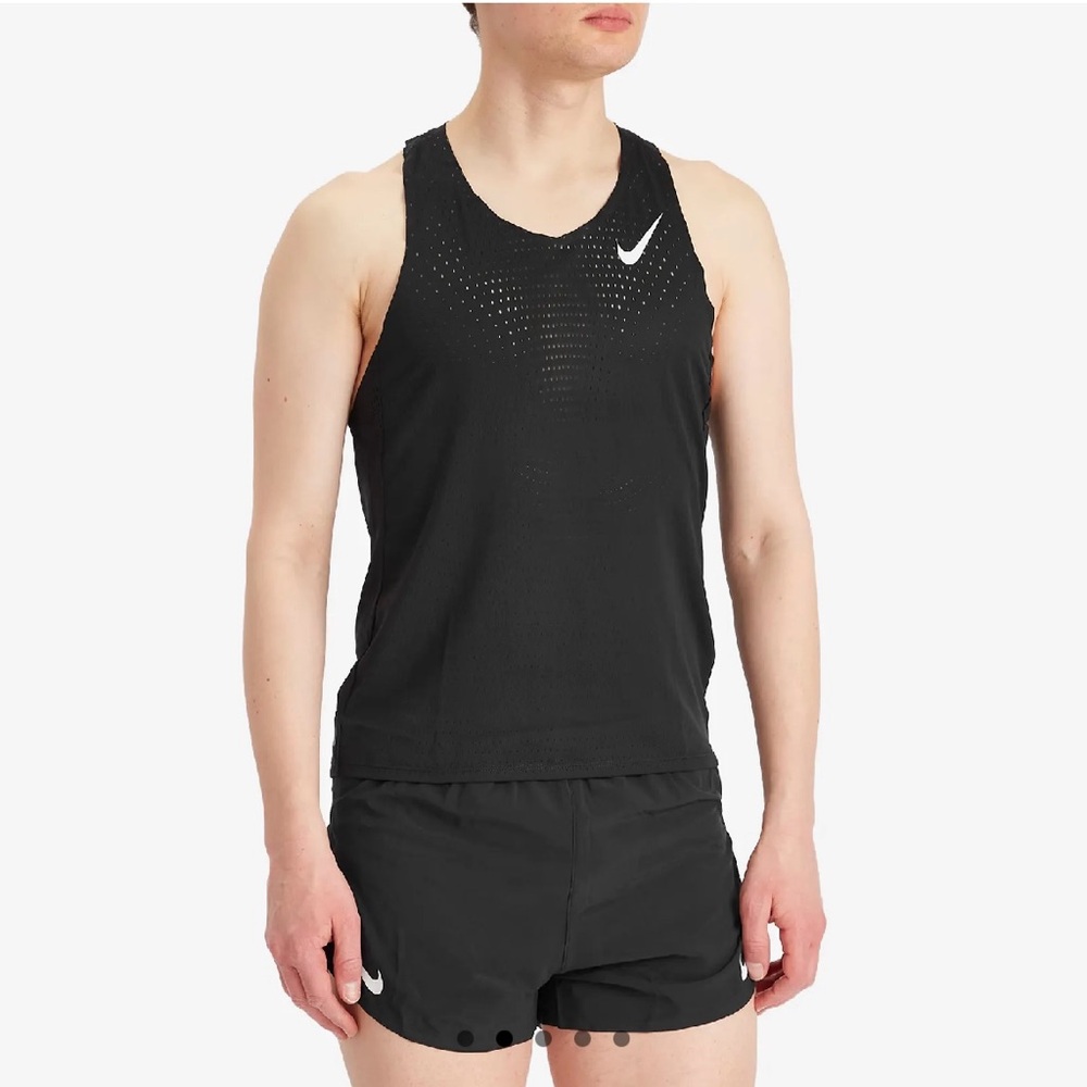 Nike Dri-FIT ADV AeroSwift Black Running Singlet | Size XS